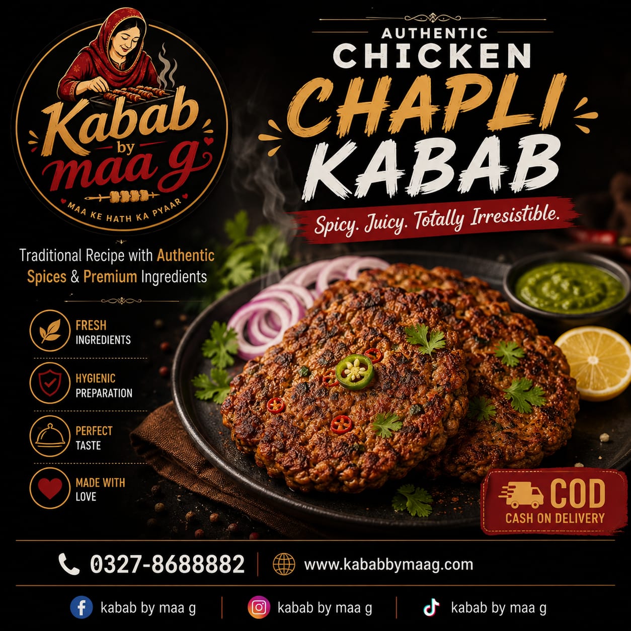 Chicken Chapli Kabab